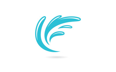 Water Splash symbol and icon Logo Template vector 7