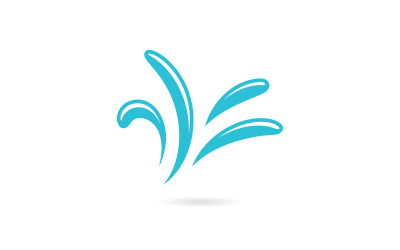 Water Splash symbol and icon Logo Template vector 8