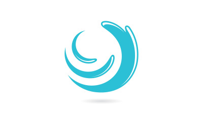 Water Splash symbol and icon Logo Template vector 9