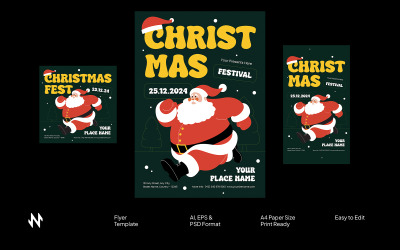 Yaratıcı Noel El İlanı Şablonu