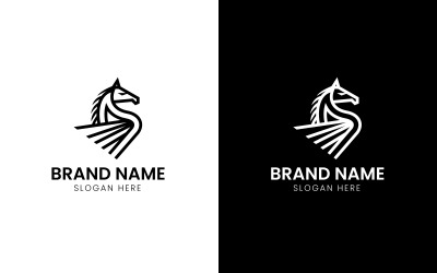 Elegance Horse mascot logo-11-510