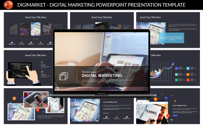 DigiMarket - Шаблон презентации цифровой торговой площадки