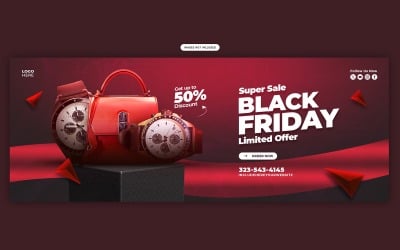 Black Friday Social Media Banner Post Template