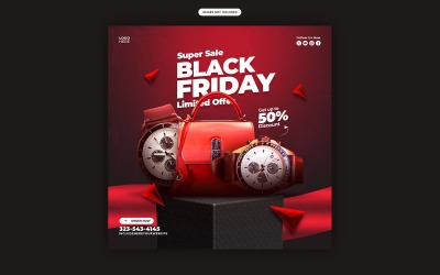 Black Friday Social Media Post  Template