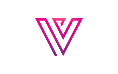 V Line Logo Design and template. Creative X icon initials Line Letters in vector. v1