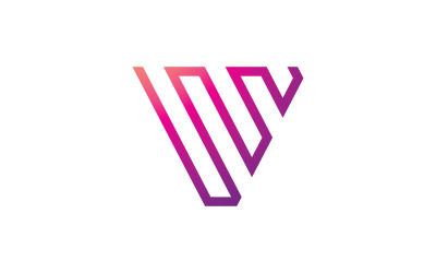V Line Logo Design and template. Creative X icon initials Line Letters in vector. v3