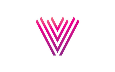 V Line Logo Design and template. Creative X icon initials Line Letters in vector. v9