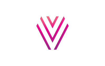 V Line Logo Design and template. Creative X icon initials Line Letters in vector.v0