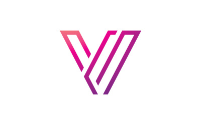 V Line Logo Design and template. Creative X icon initials Line Letters in vector.v121