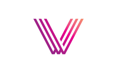 V Logo Design and template. Creative V icon initials based Letters in vector. 2