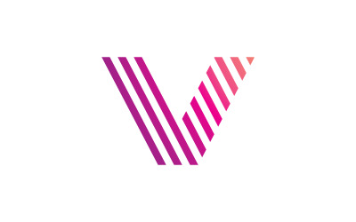 V Logo Design and template. Creative V icon initials based Letters in vector. 4