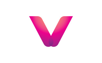 V Logo Design and template. Creative V icon initials based Letters in vector. 9