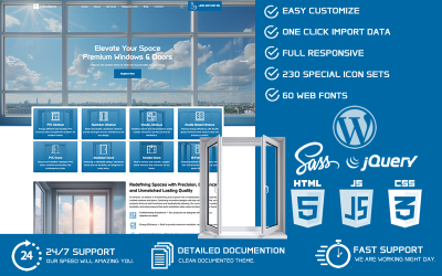Windora - Windows &amp;amp; Doors téma WordPress