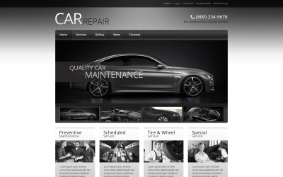 Car Retro Elegance WordPress-tema