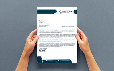 Sleek and Professional Letterhead Template for Business Use