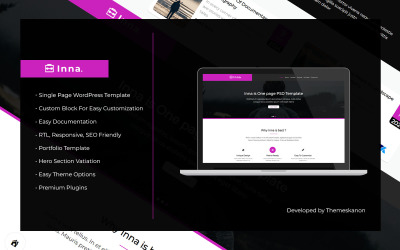 Téma WordPress Single Page Inna