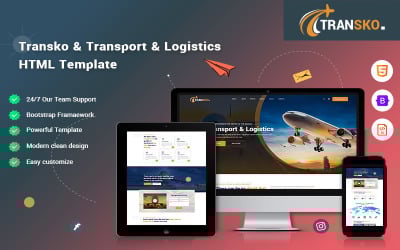 Transko - Modello di sito web per la logistica dei trasporti