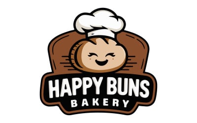 一家面包店的标志插图