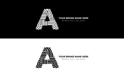 Featuring the letter 'A' with clean, sharp lines and unique geometric shape logo design