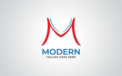 Minimalist M Logo Design Template