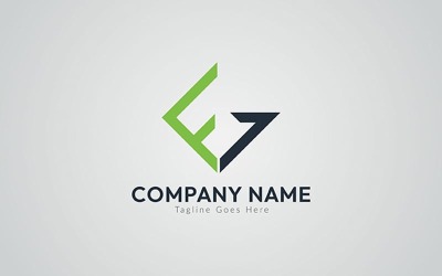 Modelo de design de logotipo de letra FG