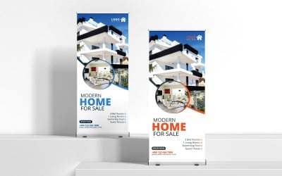Roll Up Banners dla nowoczesnych domów nieruchomości