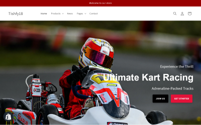 Tishfy18 - Bilracing Shopify 2.0-tema