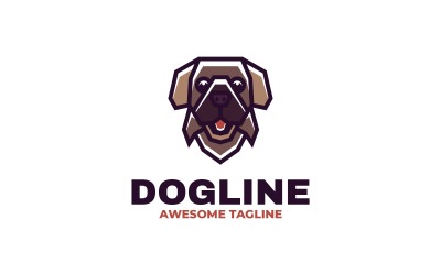Dogline Simple Mascot Logo