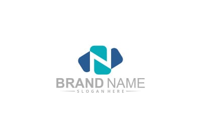 Letter N capsule logo design