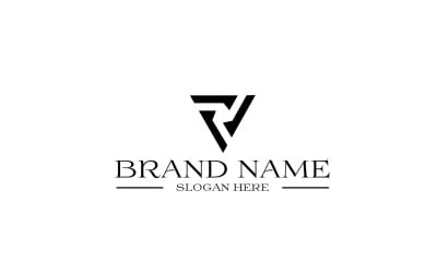 Triangle shape triple f logo design