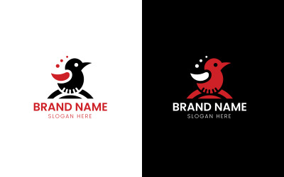 Cute bird vector logo-11-525