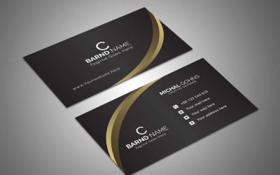 Modern Clean Corporate Double-side Business Card Template,