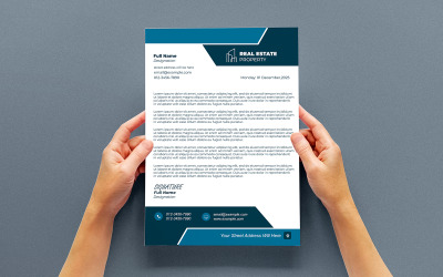 Clean and Simple Business Letterhead Template for Professional Branding