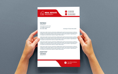 Corporate Letterhead Template | Business Branding Design