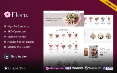 Flora – WooCommerce-Theme für Blumenläden und Floristen