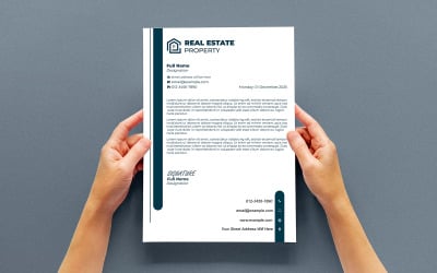 Modern Corporate Letterhead Template for Professional Communication
