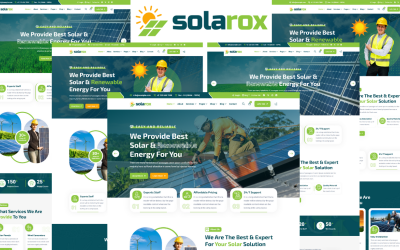 Solarox - Modèle HTML5 pour l&amp;#39;énergie solaire et renouvelable