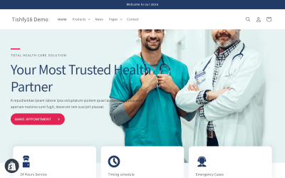 Tishfy16 - Tema Shopify 2.0 per la riabilitazione
