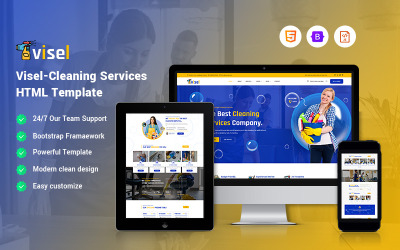Visel - Plantilla de sitio web para servicios de limpieza