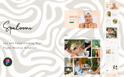 Spalooni - Spa en Salon Figma Landing Page UI-sjabloon