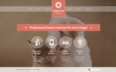 Website Vorlage für Katze #46821