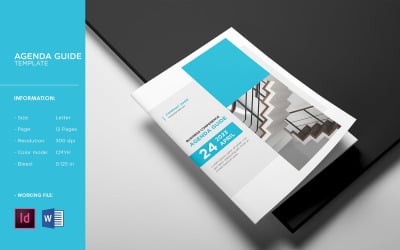 Conference Agenda Brochure Template