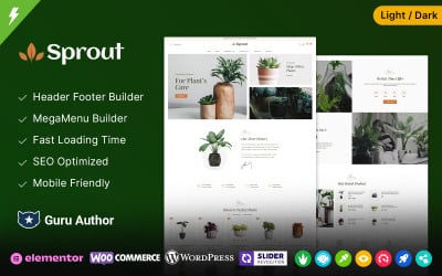 Sprout - Faiskola és Növények Kertészeti Áruház WooCommerce Reszponzív téma