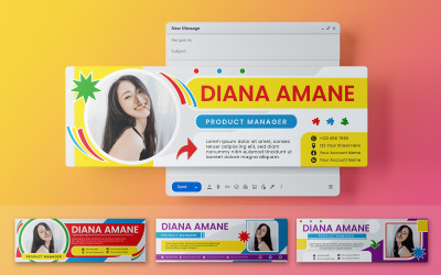 Colorful Email Signature Template 234