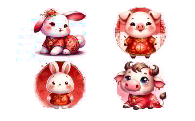 Zodiac Animal, Chinese New Year Clipart