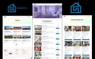 Aparto - Onroerend goed, appartement, gebouw, huis, flat huren en verkopen boeking WordPress-thema