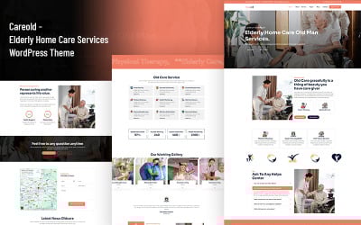 Careold - Elderly Home Care Services, Clinic, Health, Doctor Elementor WordPress Theme