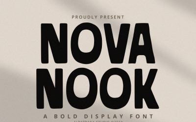 Nova Nook - Carattere di visualizzazione grassetto
