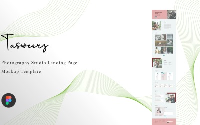Tasweerz - Fotografie landingspagina Figma Template