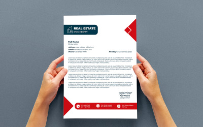 Modern Minimalist Letterhead Template | Clean Business Design
